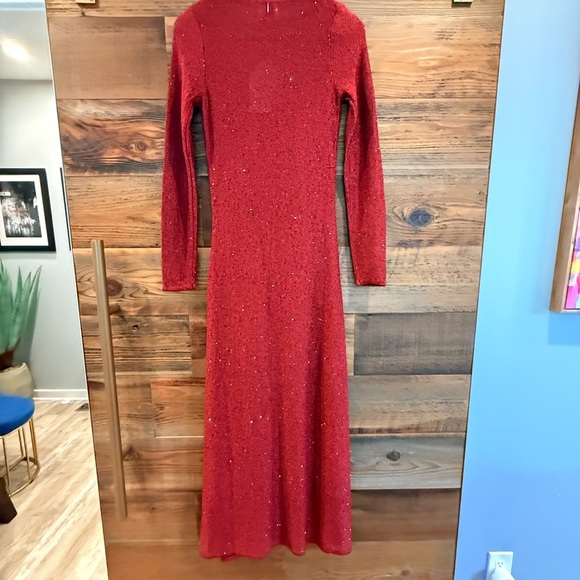 MISA Los Angeles Rafael V-Neck Cardigan with Sparkle Detail NWT - Picture 8 of 14